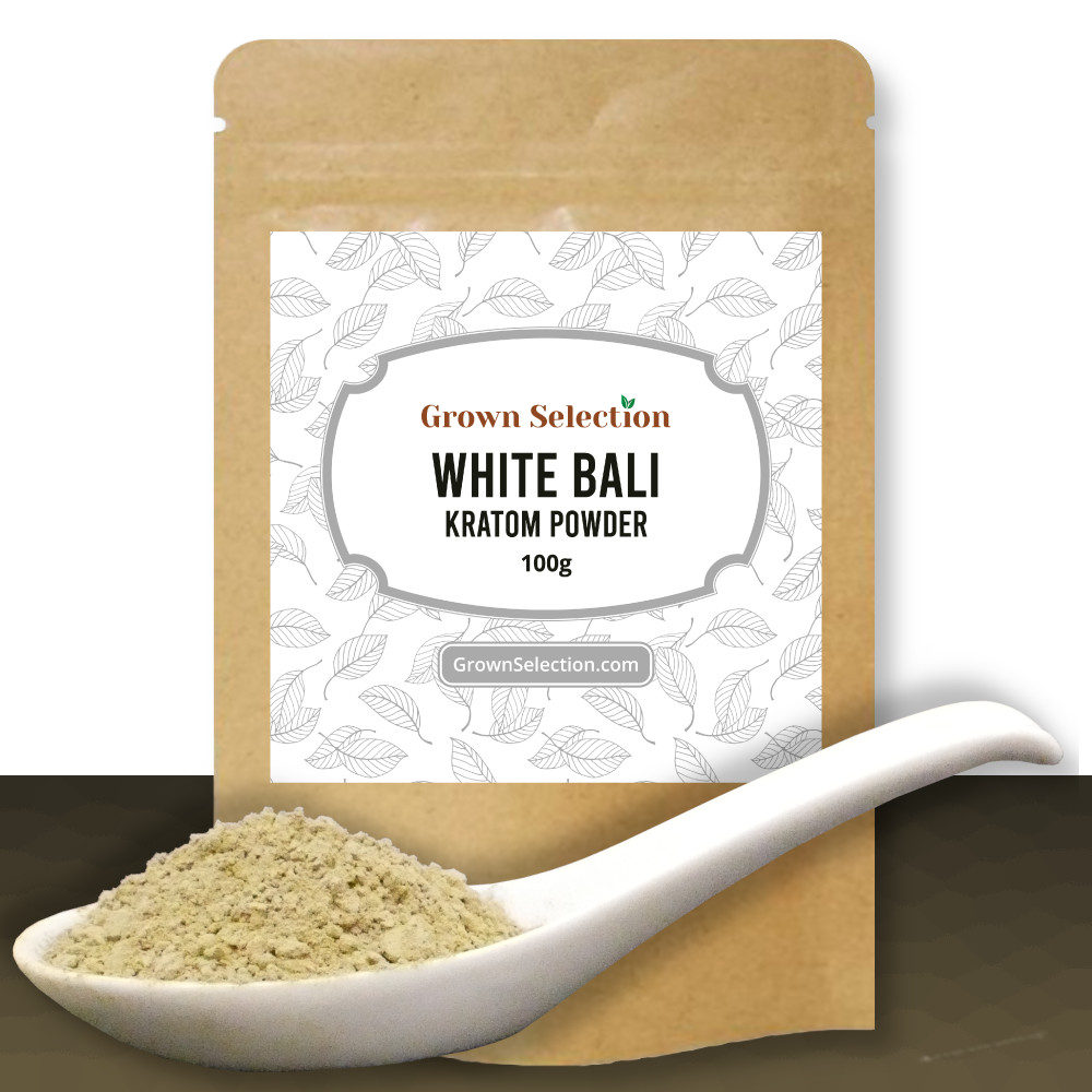 white bali kratom powder, 100g