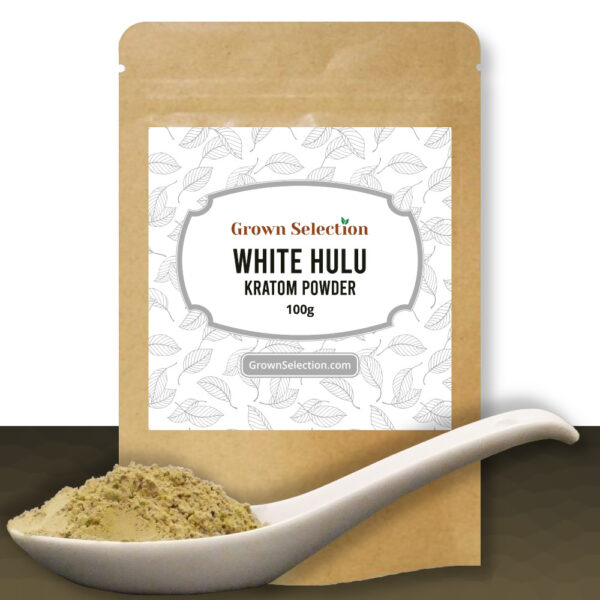 White Hulu Kratom Powder, 100g