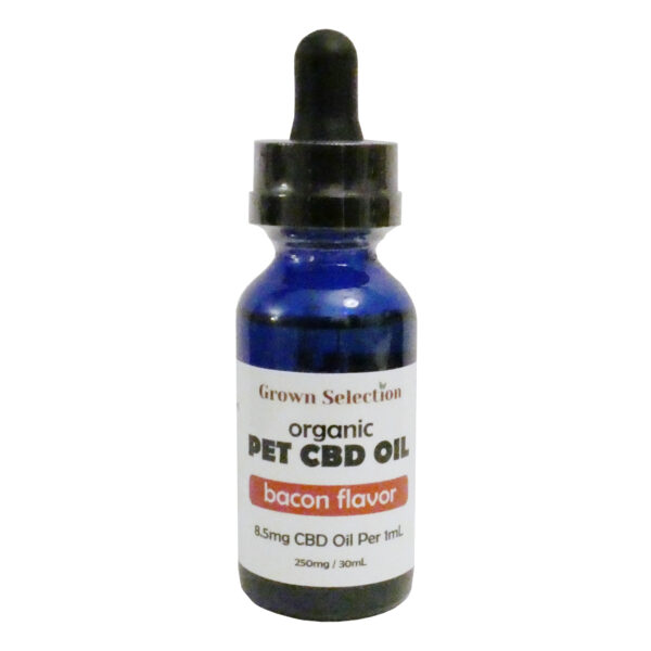 bacon flavored CBD oil for pets, 250mg, 30ml