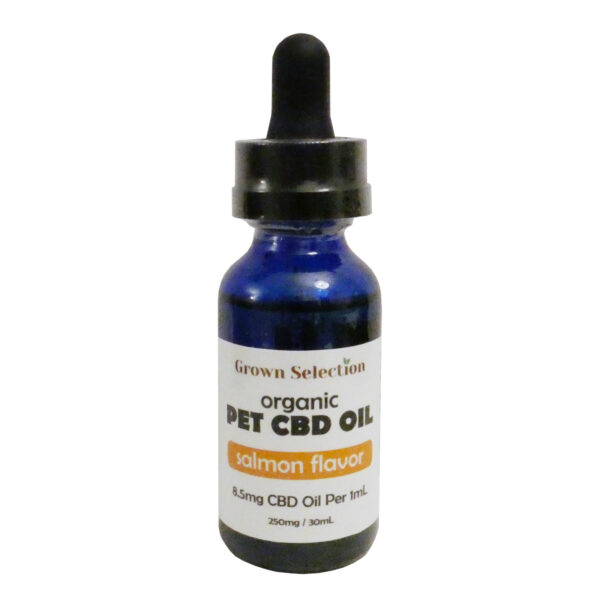 salmon flavored CBD oil for pets, 250mg, 30ml